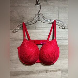 3/$30 La Senza Beyond Sexy Classic Plunge Bra 38 DD-hot red